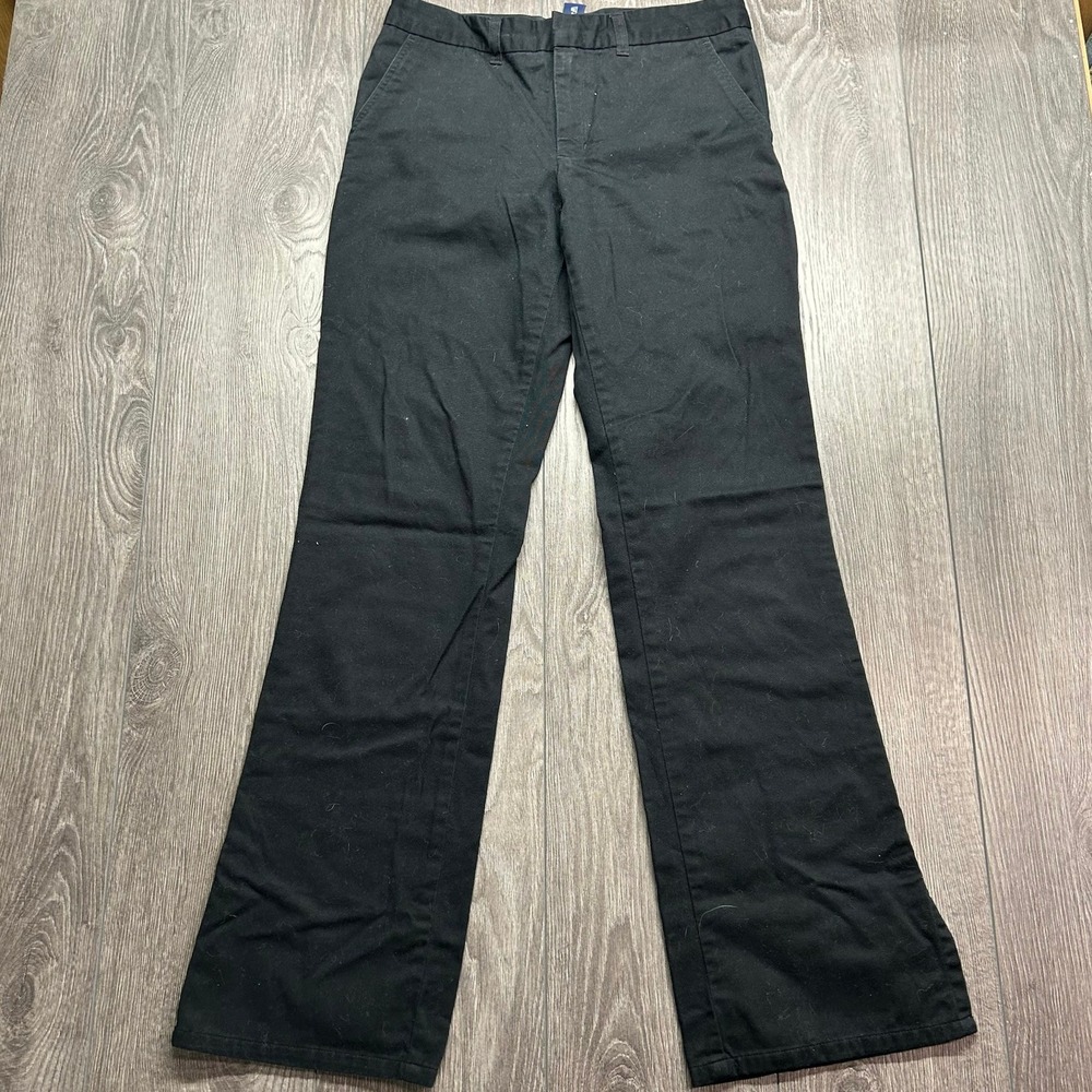 Gap Vintage Flare Pants Y2k 30x31 Black Mid Rise Trousers Size 8 Bootcut